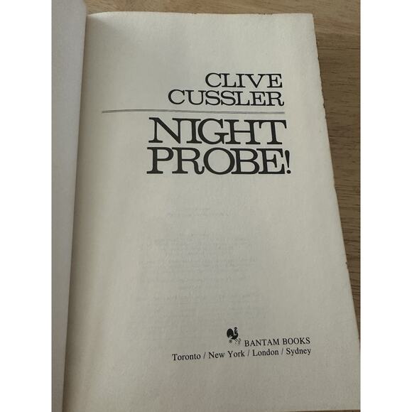 Night Probe! Clive Cussler HC/DJ/1st Edition 1981 Dirk Pitt Novel Adventure VTG - Picture 7 of 13